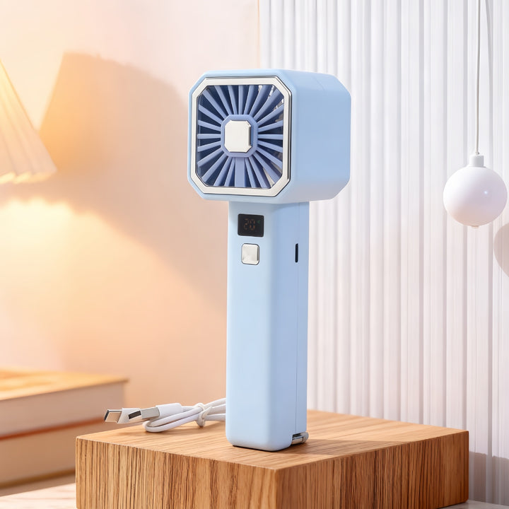 Women's Portable Handheld Fan with Digital Control Kalsten