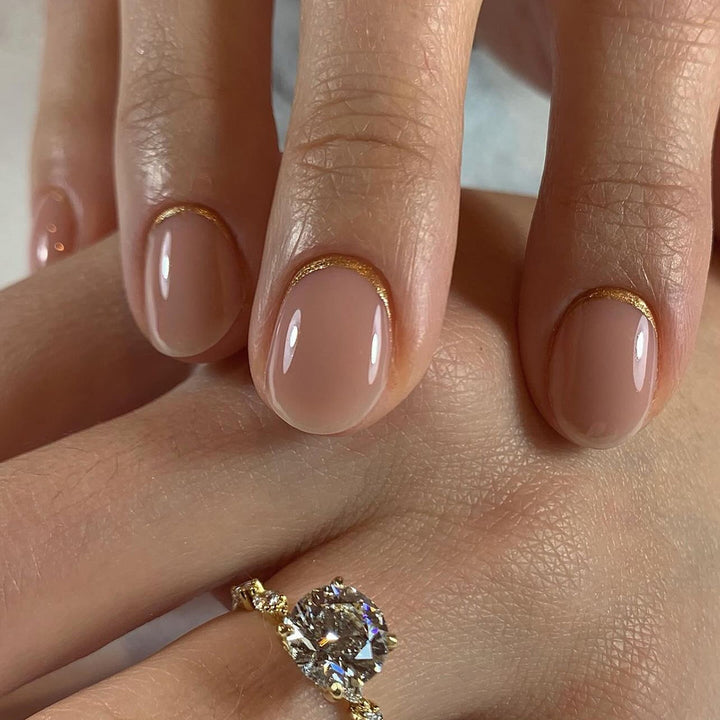 Elegant Nail Art in Modern French Tip Style Kalsten