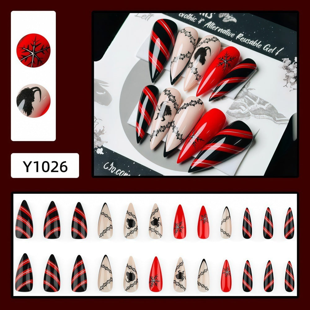 Creative Nail Design Set in Gothic Style Kalsten