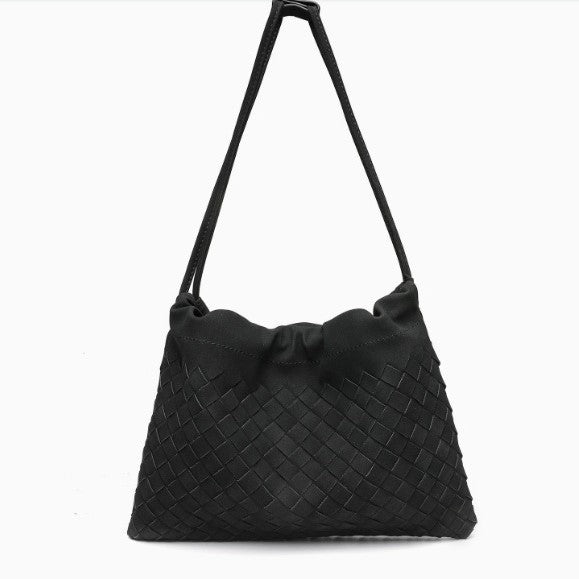 Woven Drawstring Shoulder Bag Kalsten