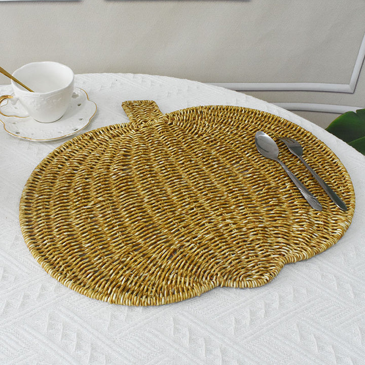 Decorative Woven Pumpkin Shaped Tray Kalsten