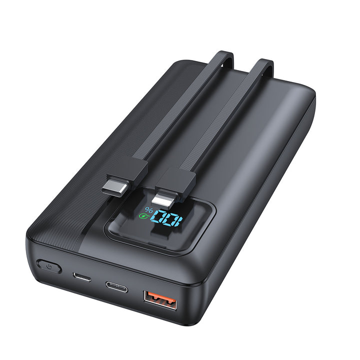 Powerbank with Integrated Charging Cable and LED Display Kalsten