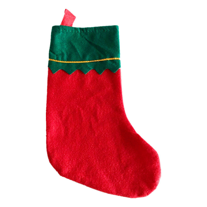 Festive Christmas stocking with elegant edging