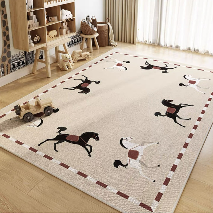 Educational Circus-Themed Area Rug