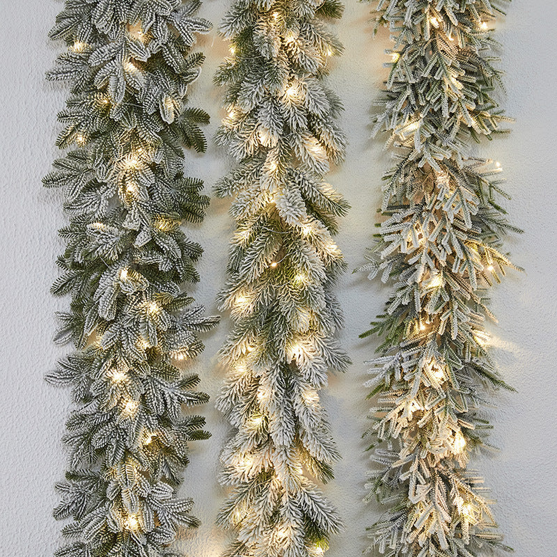 Artificial Frosted Pine Garland