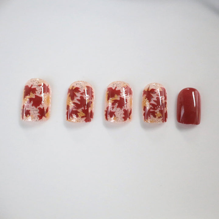 Autumn Leaf Nail Art Enhancements Kalsten