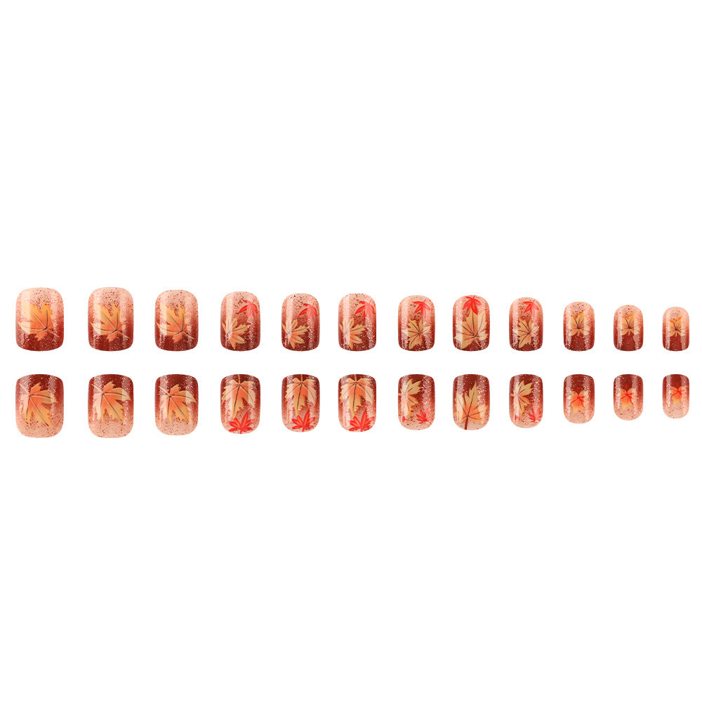 Autumn-Themed Gel Nail Art Kalsten