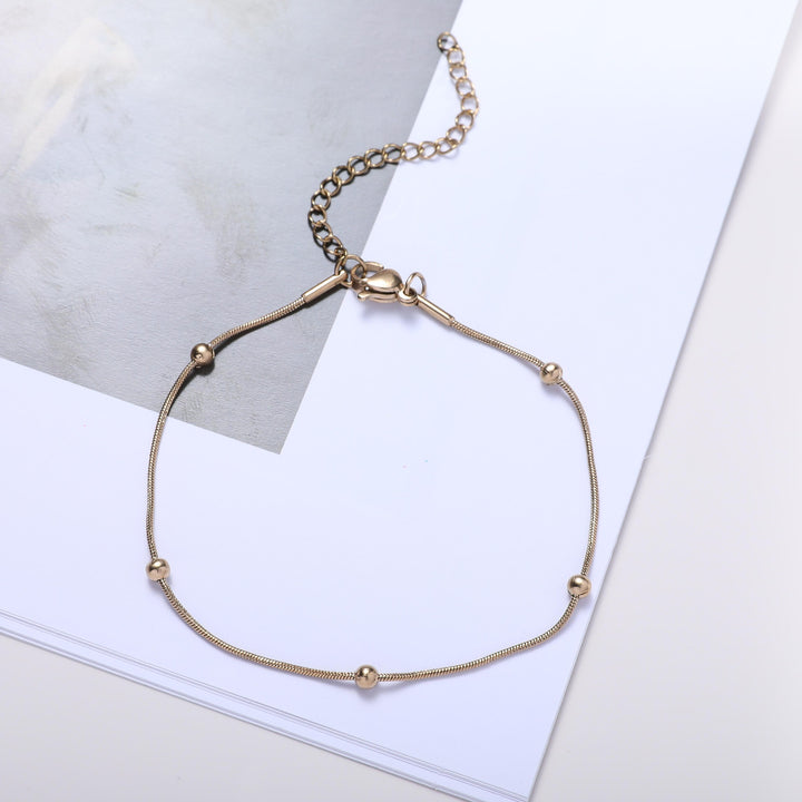 Adjustable Beaded Chain Bracelet Kalsten