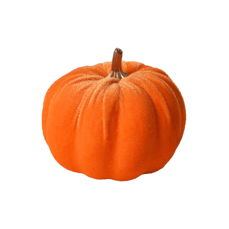 Samet-Pumpkin decorative figure with decorative stem