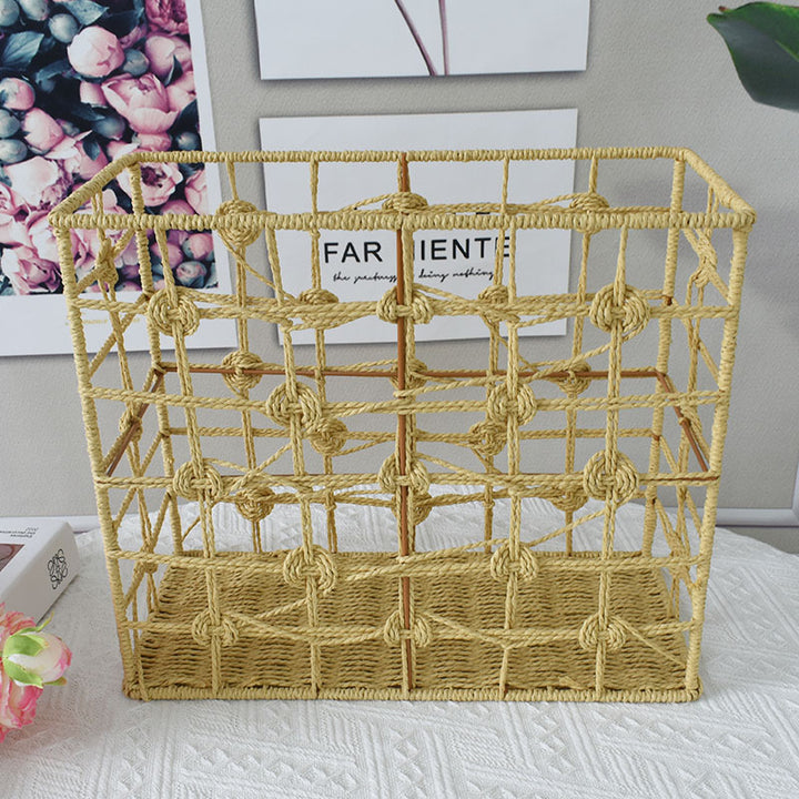 Handwoven Natural Fiber Storage Basket Kalsten