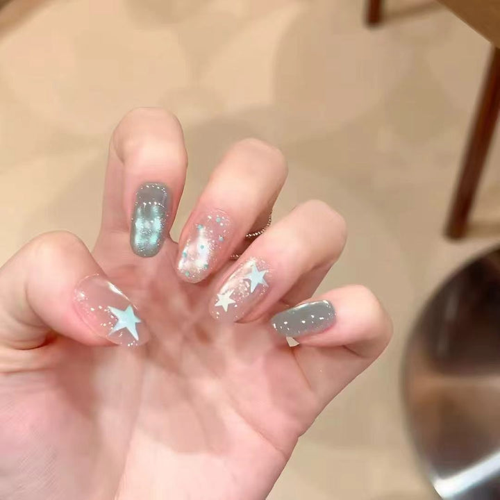 Celestial Star Nail Art Design Kalsten