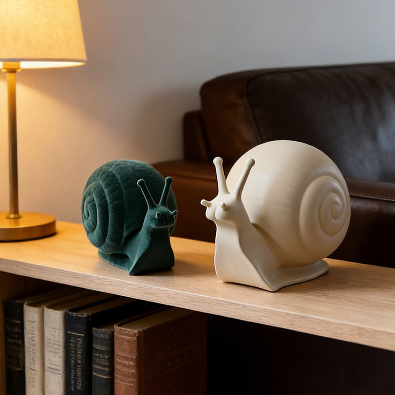 Whimsical Snail Decorative Sculpture