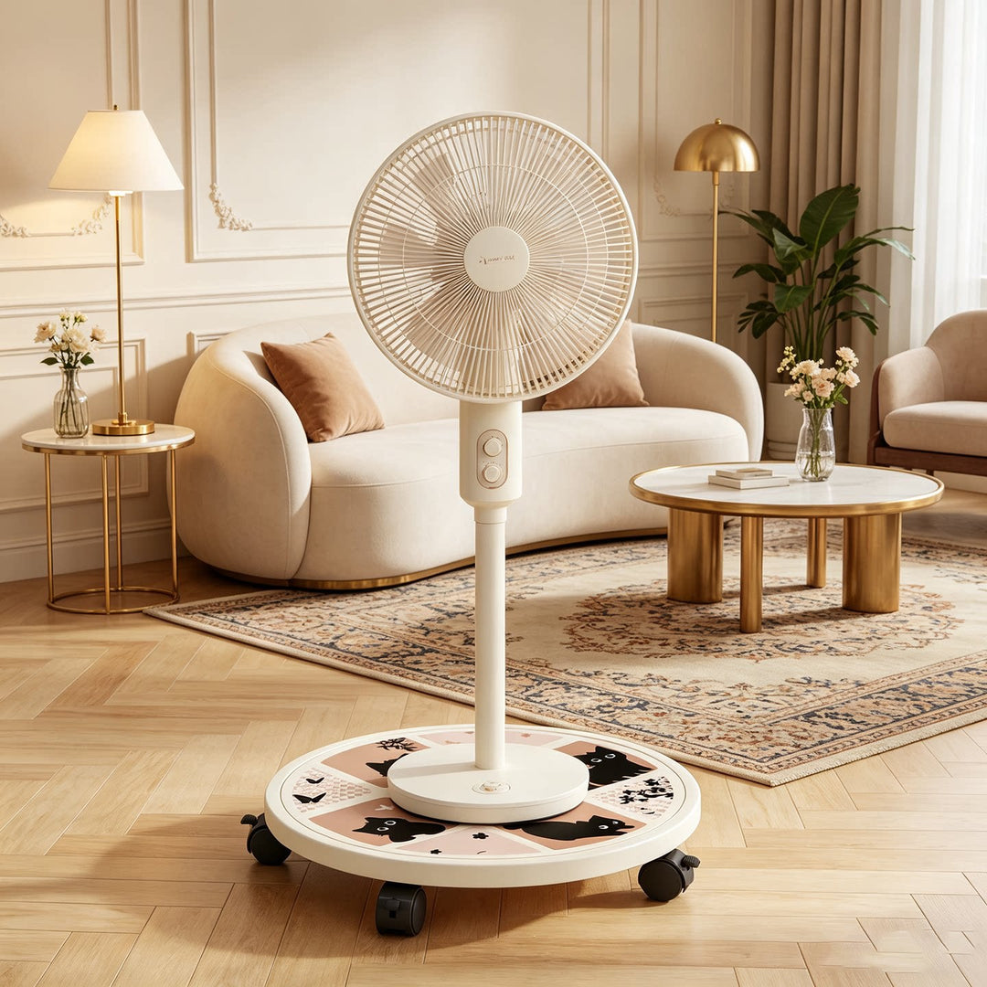 Round Decorative Rolling Plant Dolly with Locking Swivel Casters