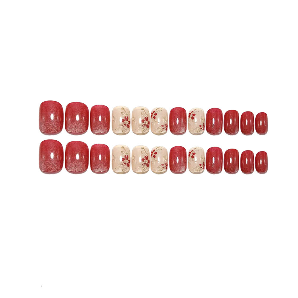 Artificial nails with luxurious floral embellishments Kalsten