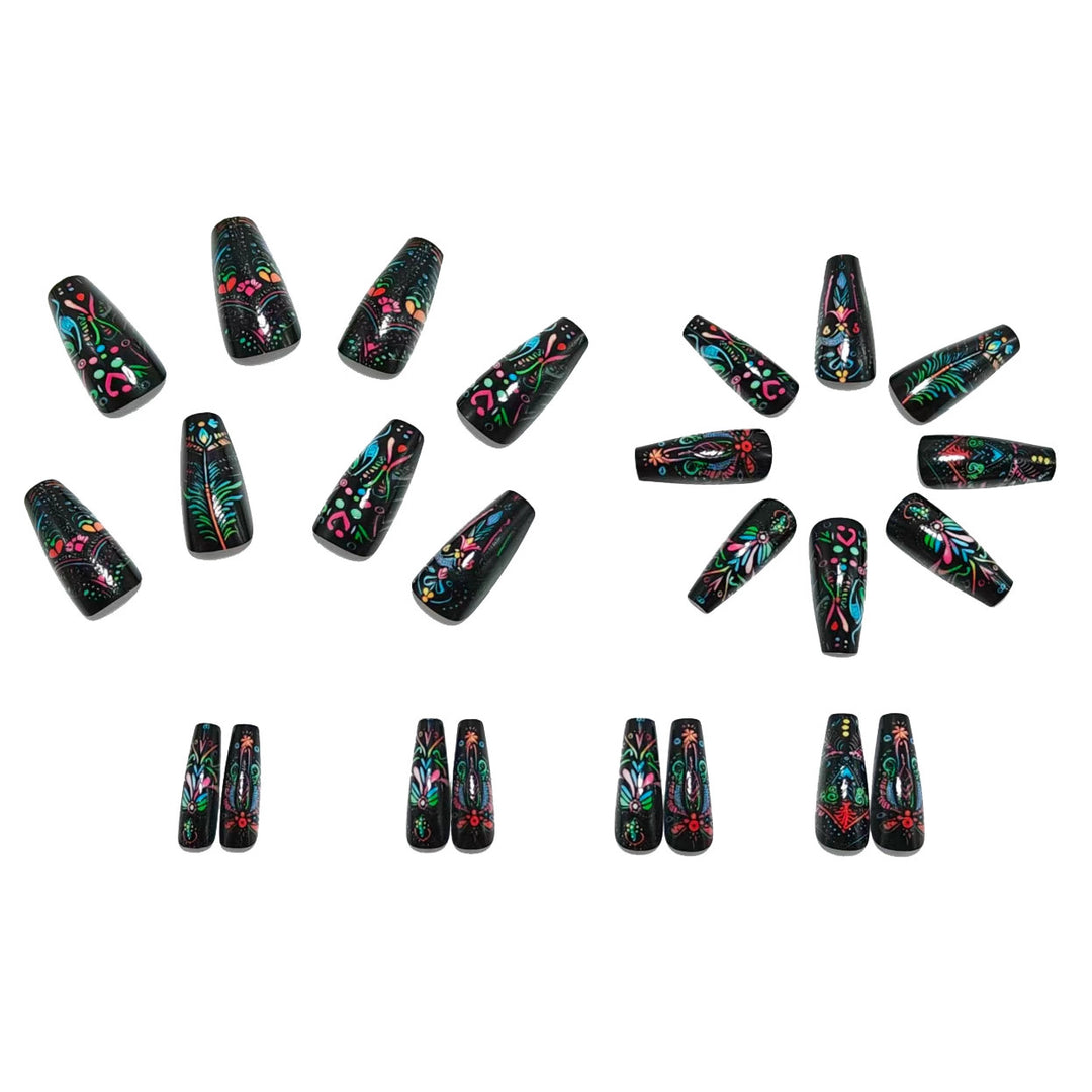 Artificial Nails in Creative Mandala Design Kalsten