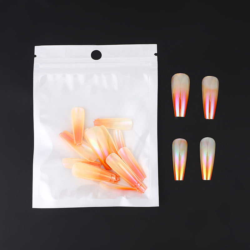 Trendy gradient design artificial nails Kalsten
