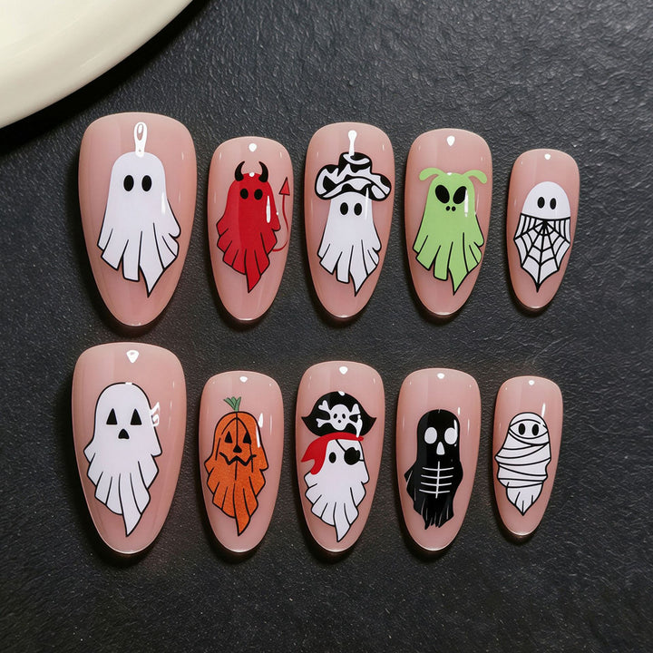 Halloween-themed Press-On Nail Art Kit Kalsten