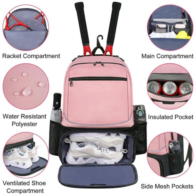 Sporty backpack with shoe compartment Kalsten