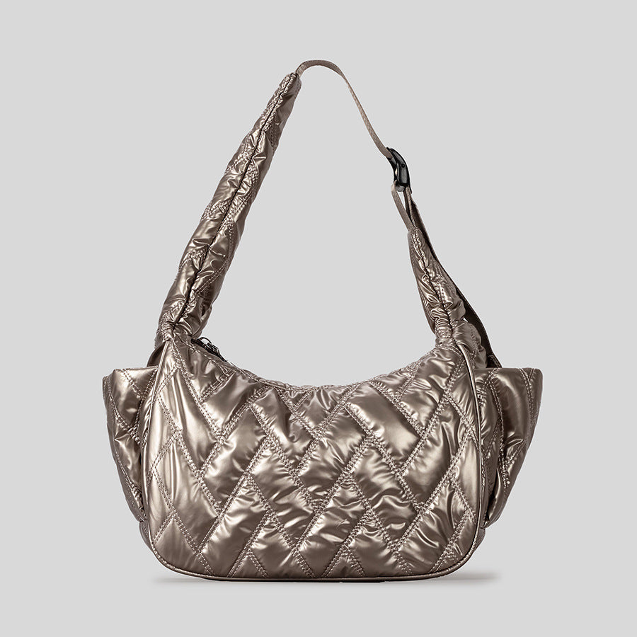Quilted Metallic Handbag