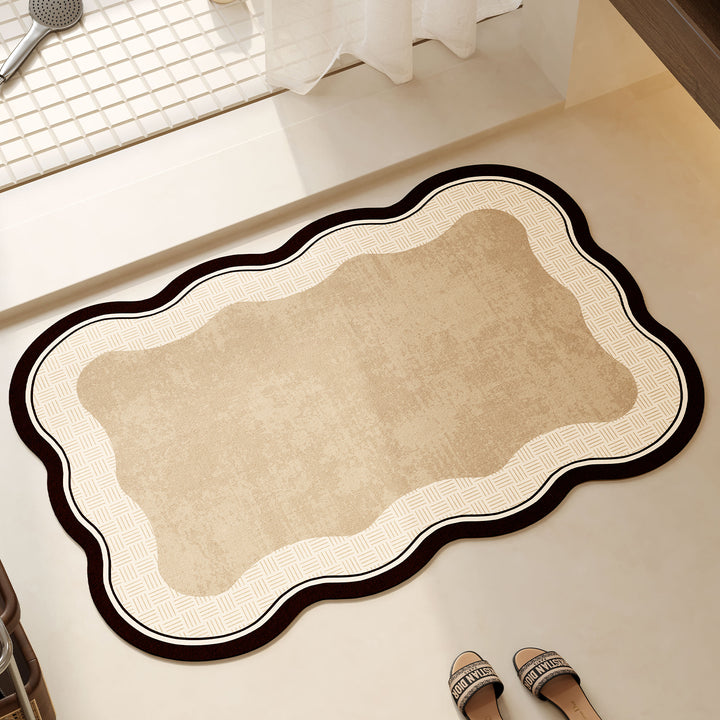 Decorative Scalloped Edge Bath Mat