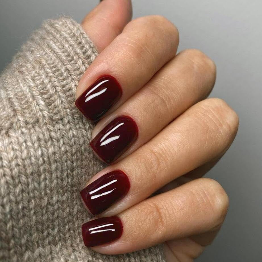 Glossy Press-On Nail Set with Elegant Shape Kalsten