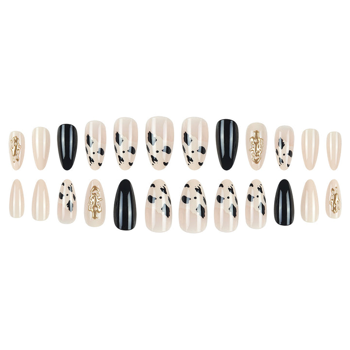 Stylish Long Almond Stiletto Press-On Nails Kalsten