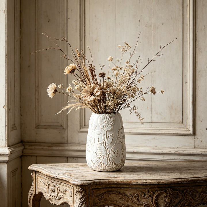 Ceramic Profiled Flower Table Vase