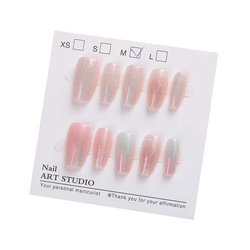 Shimmering Glitter Press-On Nail Set Kalsten