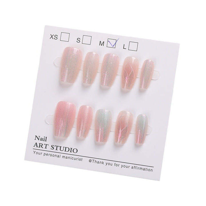 Shimmering Glitter Press-On Nail Set Kalsten