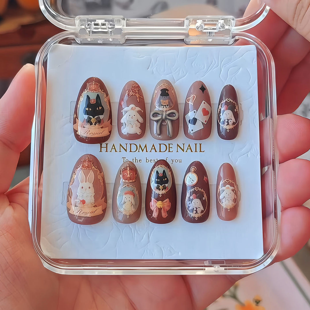Handmade Themed Press-On Nail Art Kalsten