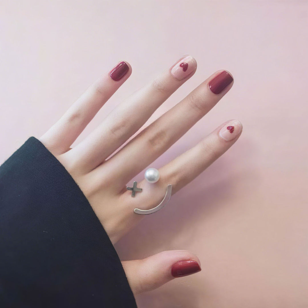 Nail art with cute panda design Kalsten