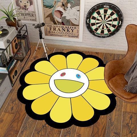 Artistic Flower Shaped Area Rug Kalsten