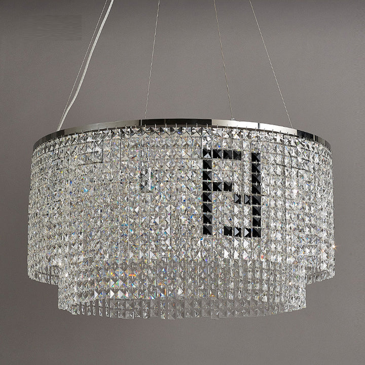 Crystal Drum Chandelier
