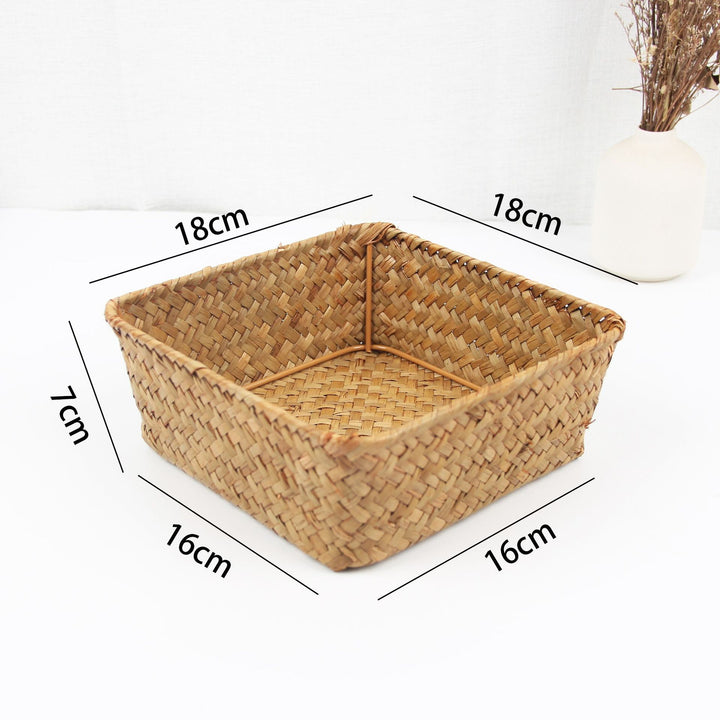 Woven Rectangular Storage Basket