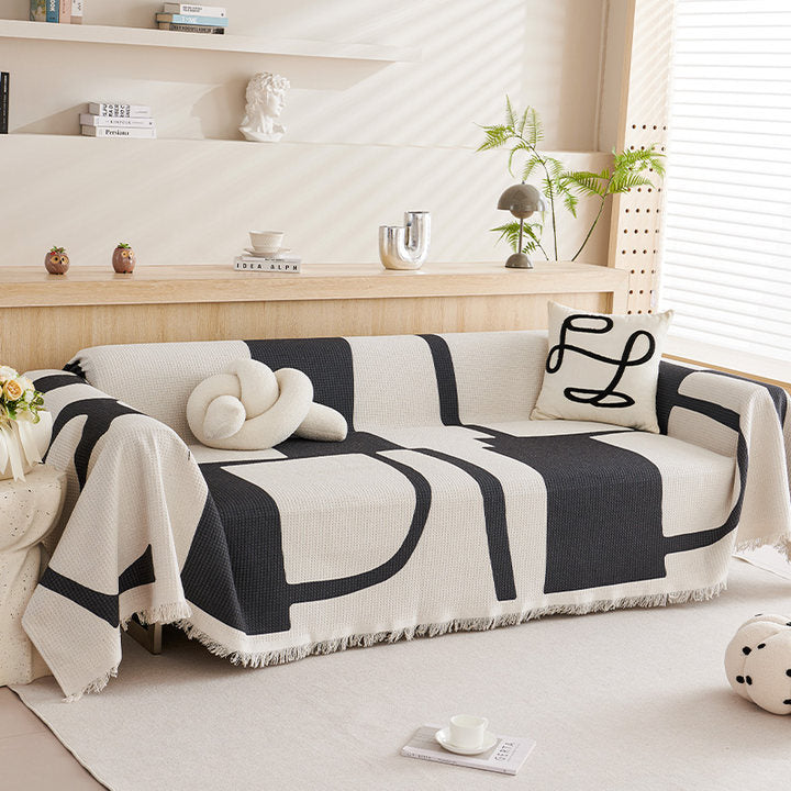 Modern Abstract Sofa Throw Blanket