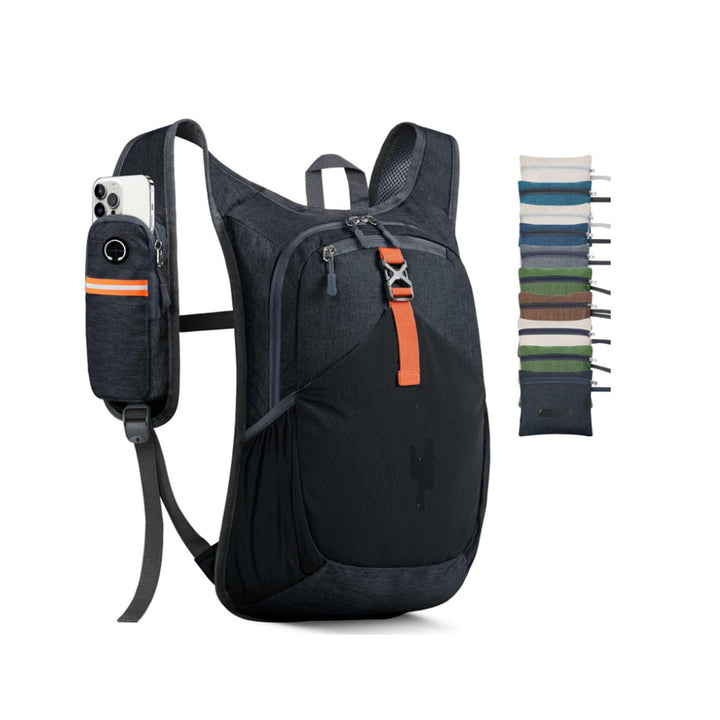 Versatile sports backpack with drink holder and safety compartment Kalsten