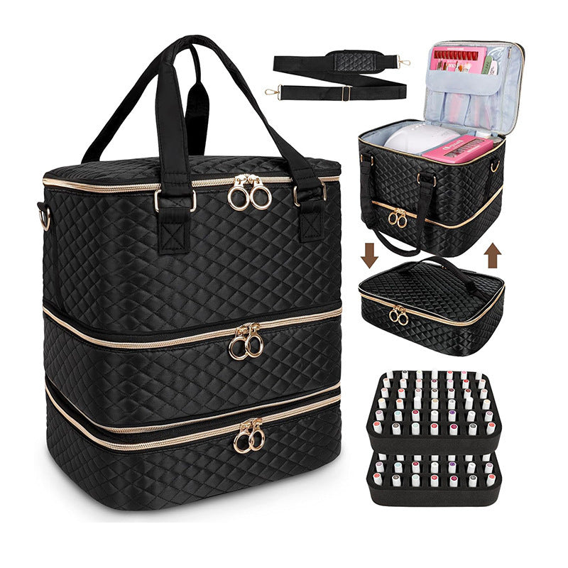Cosmetic Organizer Bag with Multi-Level Design Kalsten