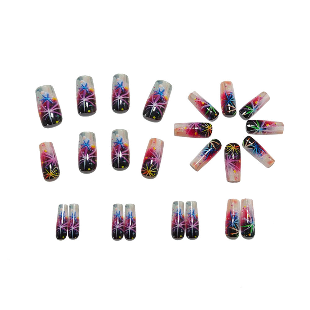 Art nails with graphic 3D design Kalsten