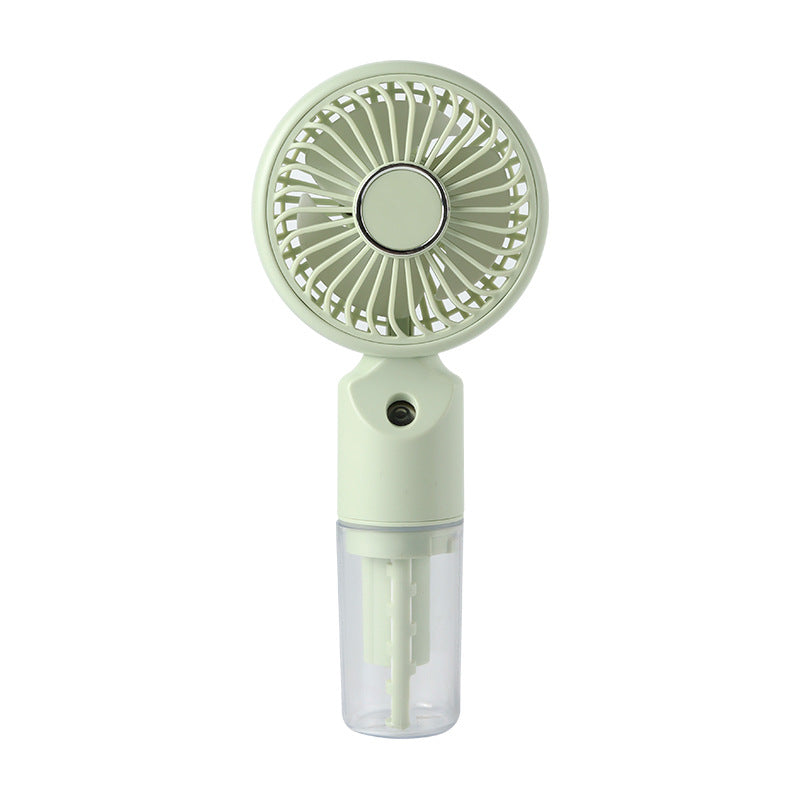 Cooling portable handheld misting fan with detachable water reservoir adjustable-speed USB-C rechargeable foldable stand Kalsten
