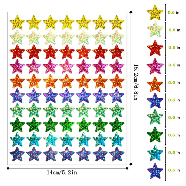 Glitter Star Decorative Sticker Set Kalsten
