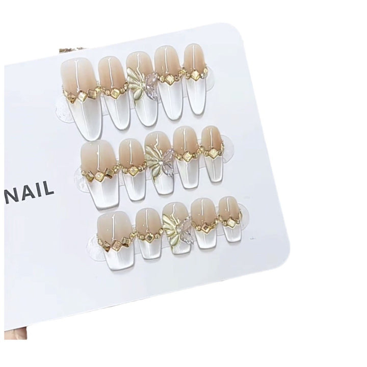 Elegant Artfully Designed Press-On Nail Set Kalsten