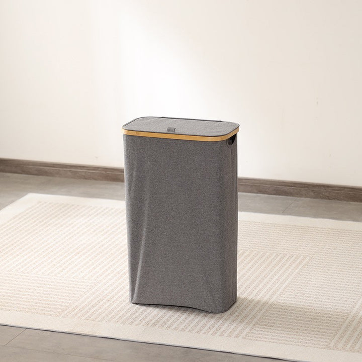 Elegant waste bin with bamboo lid Kalsten