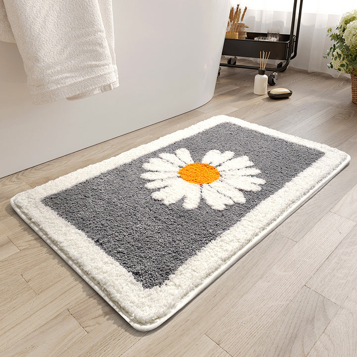 Decorative Floral Bath Mat Kalsten