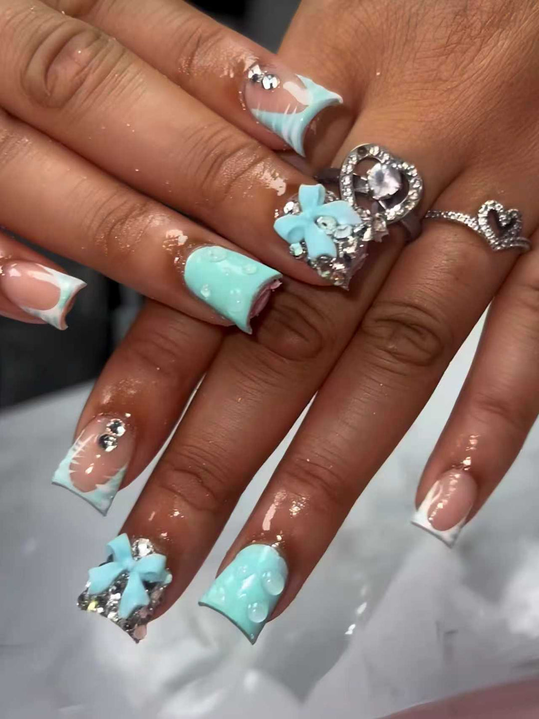 Decorative 3D Press-On Nail Extensions Kalsten