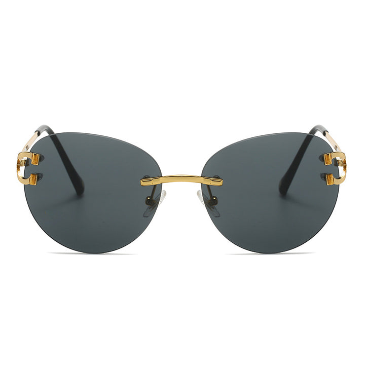 Ladies elegant Cat-Eye sunglasses with gold accents and UV protection Kalsten