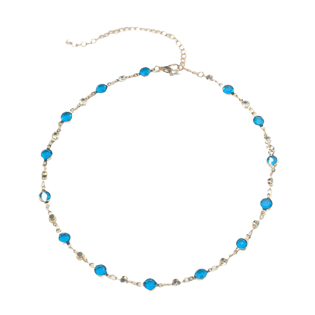 Elegant Stone Rhinestone Necklace Kalsten