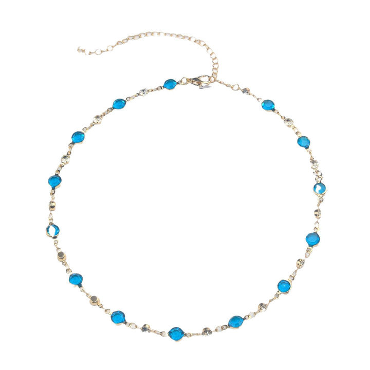 Elegant Stone Rhinestone Necklace Kalsten