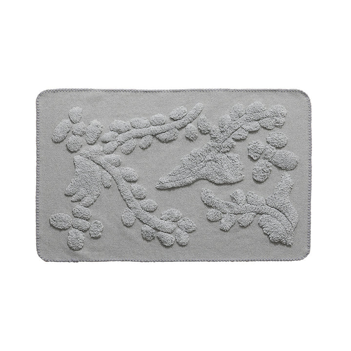 Luxurious organic cotton bath mat with relief pile structure Kalsten