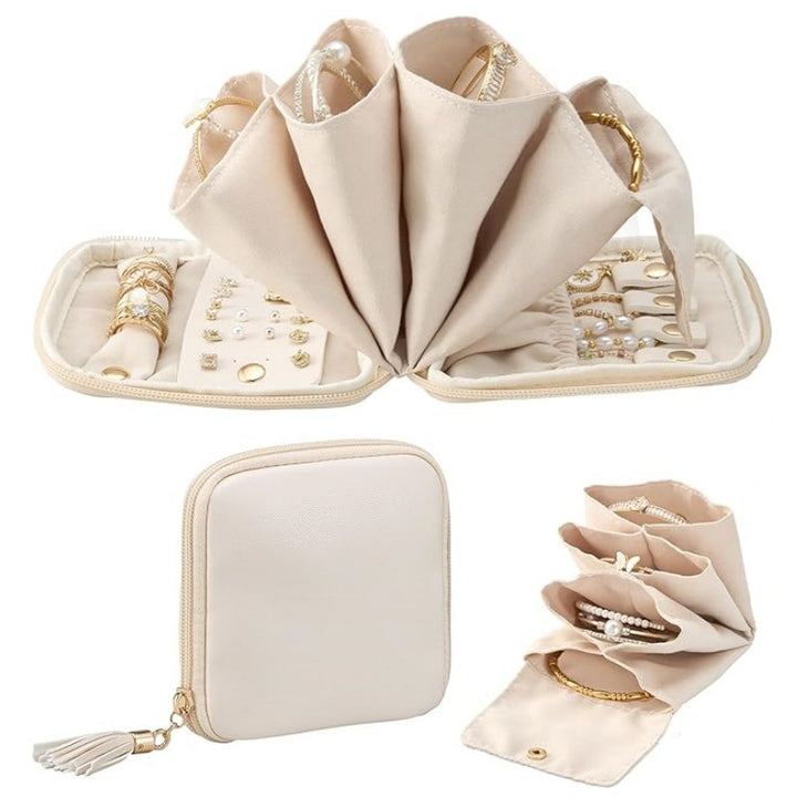 Jewelry Organizer Bag with Multifunctional Interior Layout Kalsten