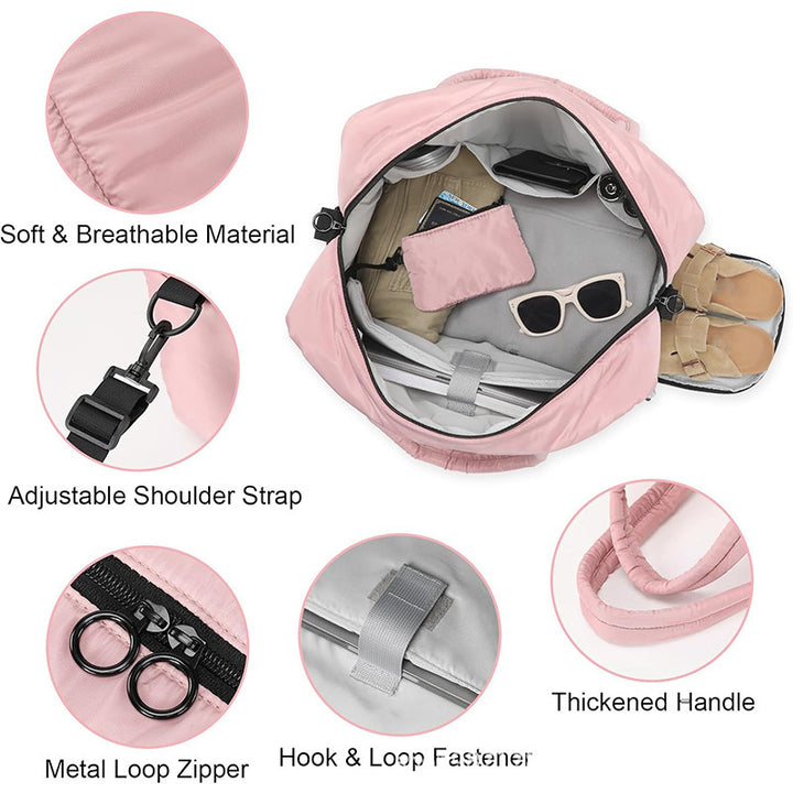 Multifunctional Travel Bag with Separate Shoe Compartment Kalsten